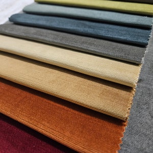 Luxury Matte velvet fabric, 32 colors, by the yard, fabric per yard,140cm-55 inches width upholstery fabric,vibrant colors,upholstery fabric