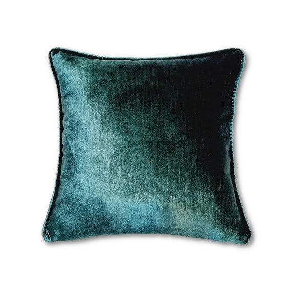 Dark green velvet clearance cushion