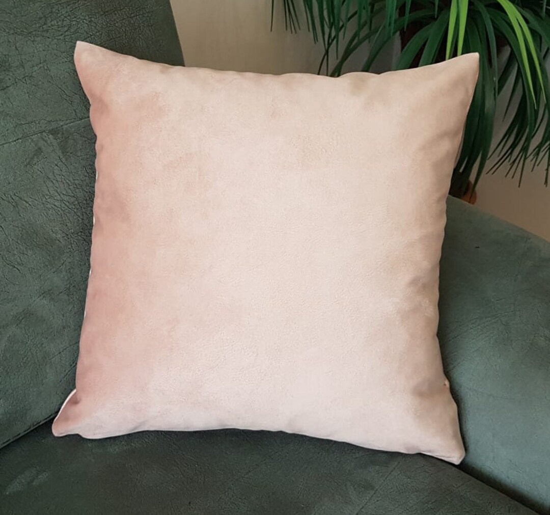 Light Pink Velvet Pillow Case, Pink Velvet, Quality Fabric, Soft Fabric