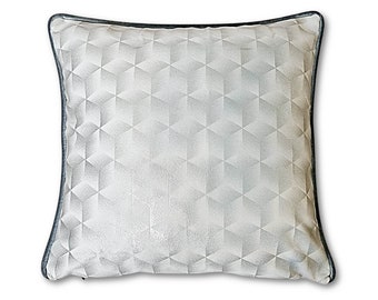 Silver Pillowcase, Embossed Woven Pillowcase , Luxury Pillowcase, Decorative Pillowcase