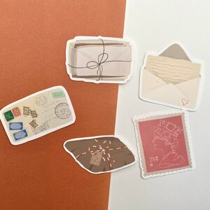 Ensemble d’autocollants d’envoi de courrier - autocollants en vinyle mat