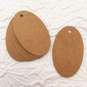 Oval geschnittene Blanko Geschenkanhänger Hochzeit - Gastgeschenke - Gastgeschenke - Geschenkverpackung