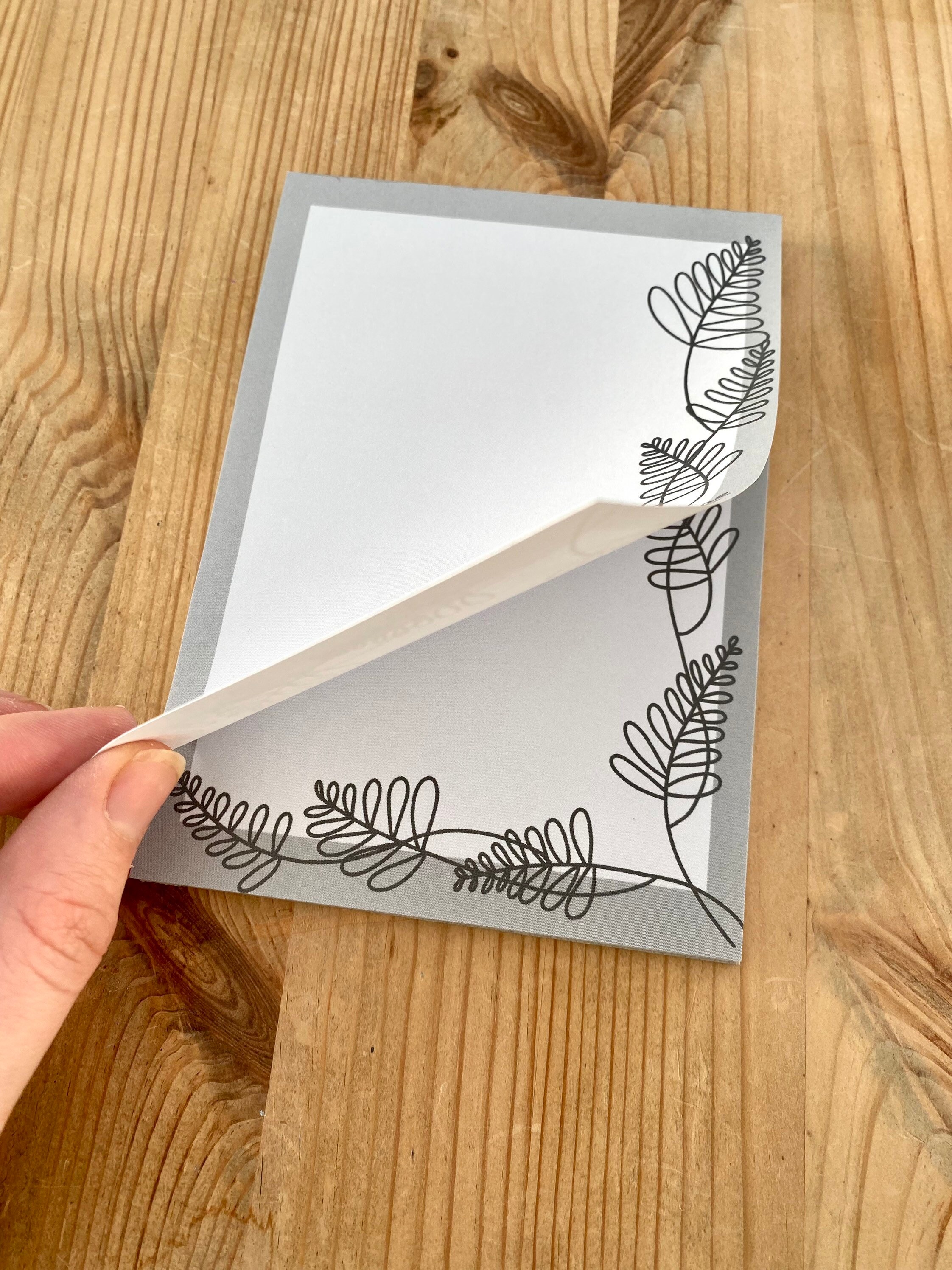 Minimalist Flower A6 Writing Pad Letter Paper Reminders Notes Planner