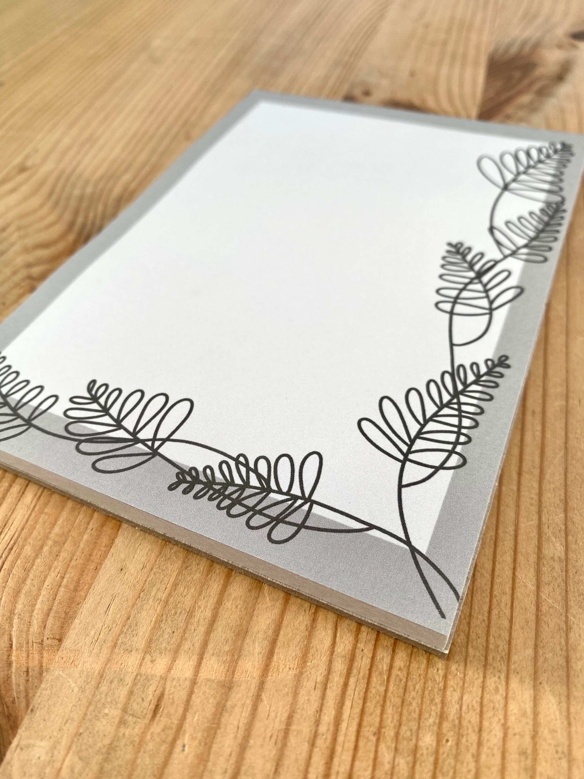 Minimalist Flower A6 Writing Pad Letter Paper Reminders Notes Planner