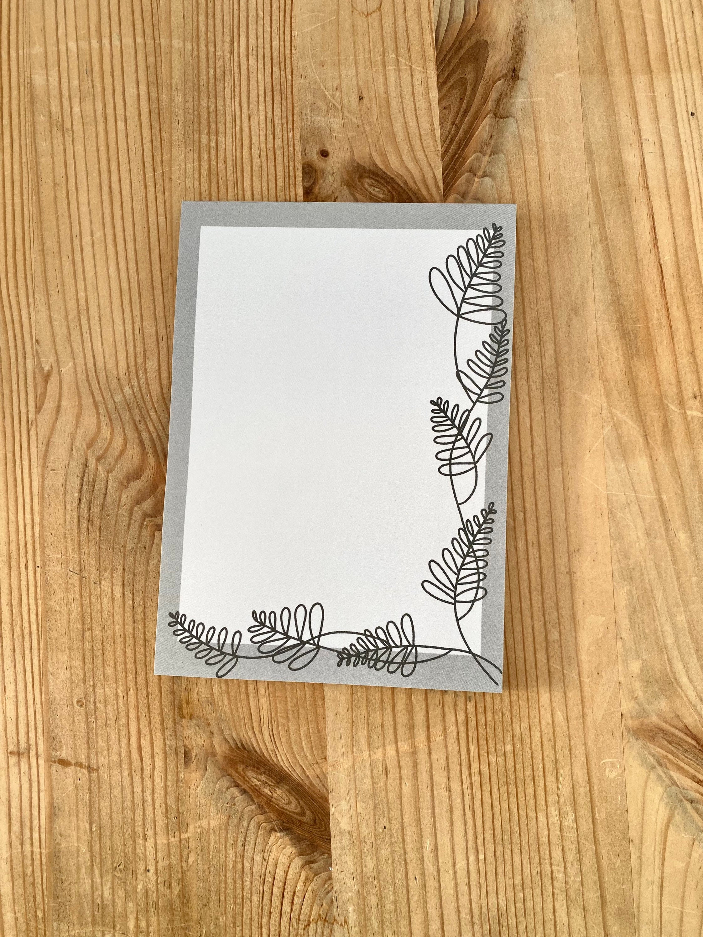 Minimalist Flower A6 Writing Pad Letter Paper Reminders Notes Planner