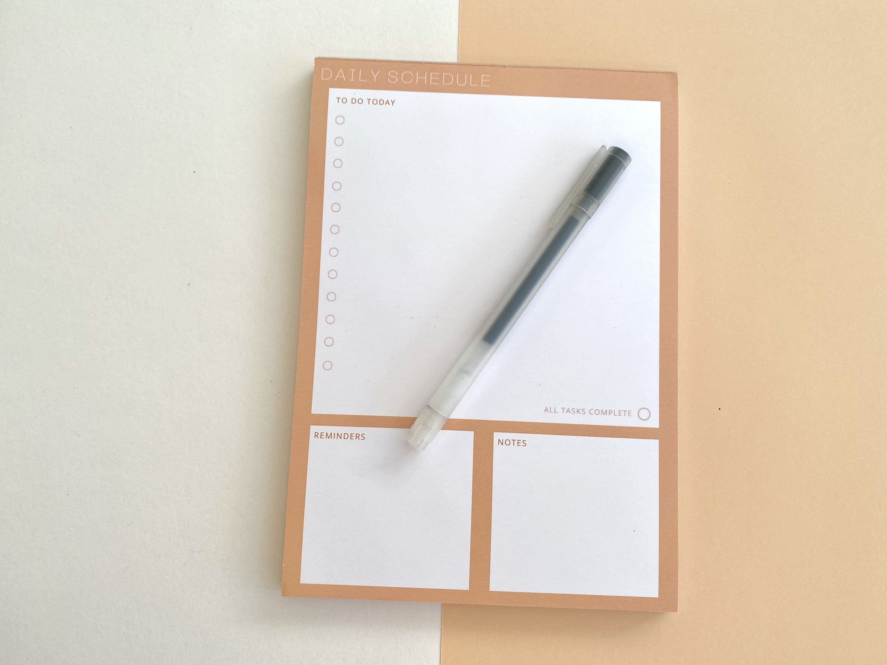 Daily to Do List, Reminders Notes A5 Planner Memo Notepad - Etsy