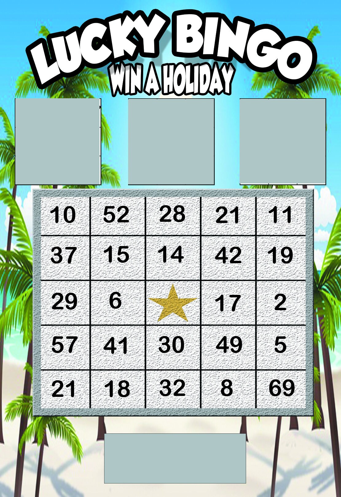 Personalised Holiday Bingo scratch card surprise gift Etsy