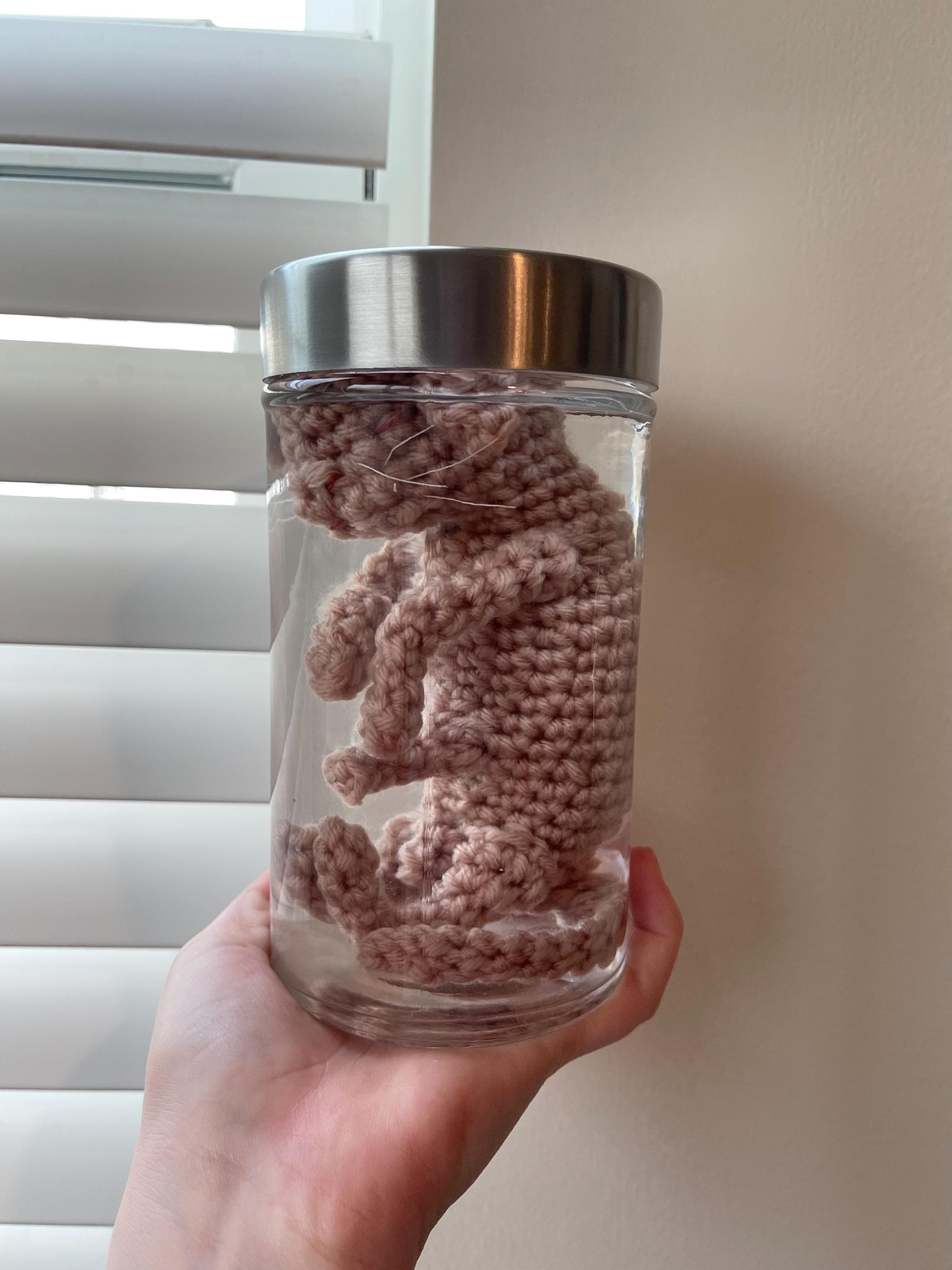 Digital Download Fetal Kitten for Wet Specimen Crochet Pattern