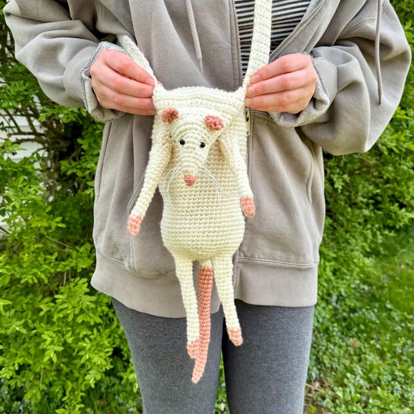 Digital Download Rat Pouch Crochet Pattern