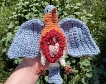 Digital Download Bird Dissection Crochet Pattern