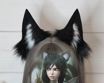 Ahri Cinematic Black Fox Wolf Ears League of Legends