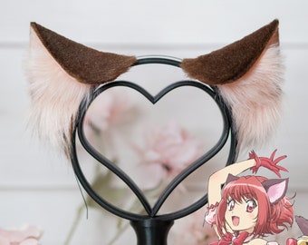 Tokyo Mew Mew Ichigo Momomiya Brown Cat Ears for Cosplay