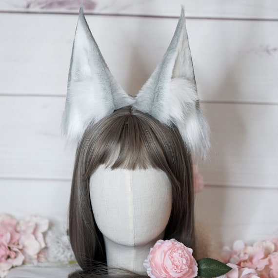 アズールレーン 信濃 コスプレ耳 キツネ耳 グレー フェイクファー