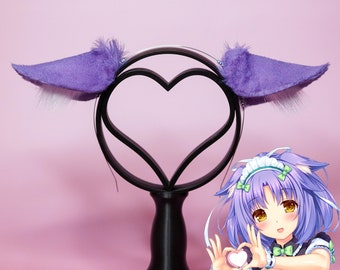 Nekopara Cinnamon inspired Cosplay Cat Ears in purple
