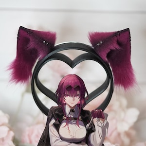 Honkai Star Rail inspired Kafka Cosplay Cat Ears