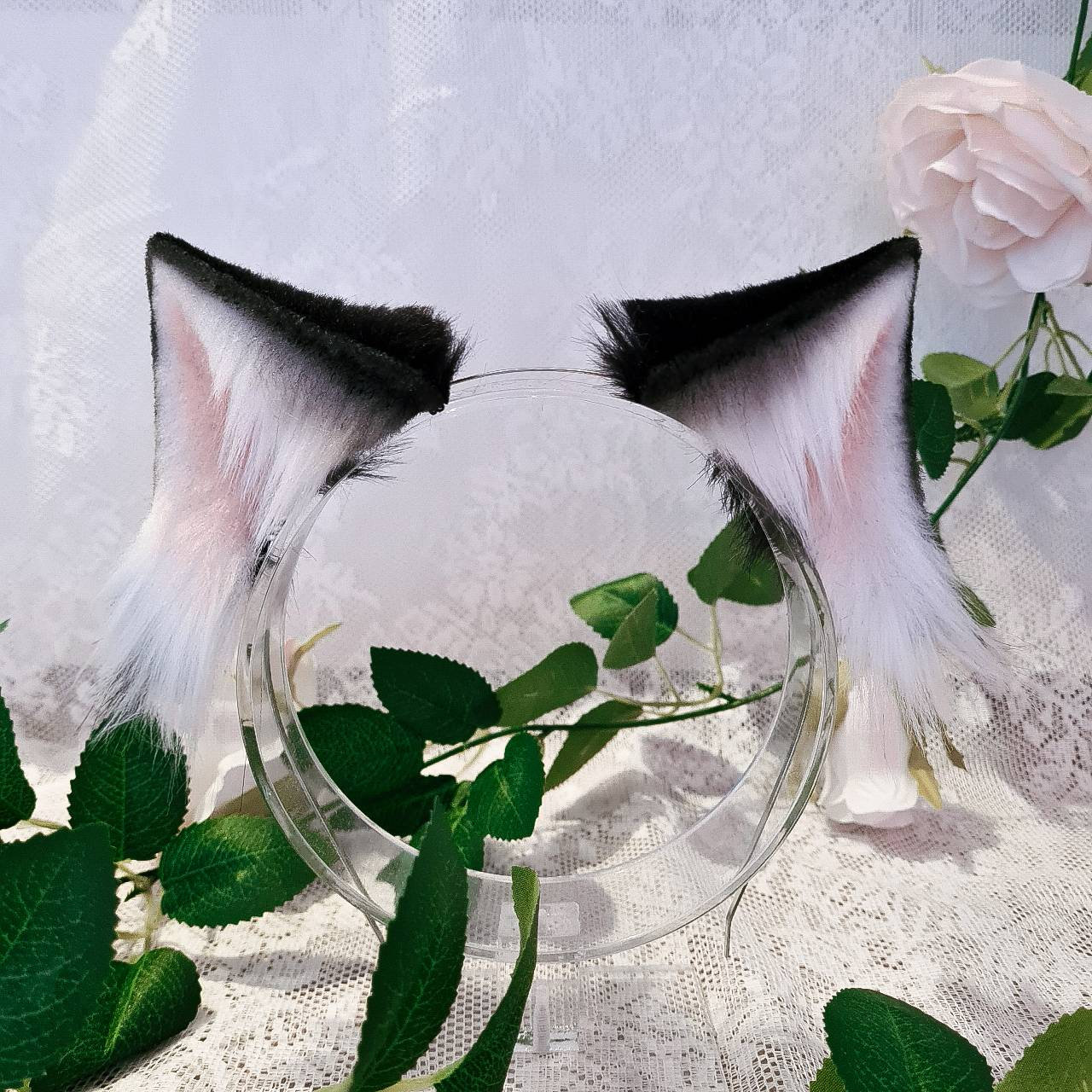 Black Cat Ears Headband Kitten Ears Moving Cat Ears Cosplay Inspire