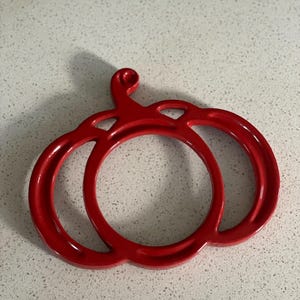 Vintage Technique Cast Iron Trivet - Red Pumpkin NEW Thanksgiving Table