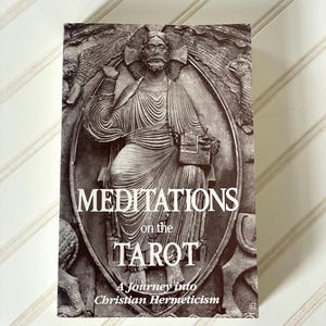 RARE Meditations on the Tarot, A Journey into Christian Hermeticism, Paperback Book, Tarot Cards 1985