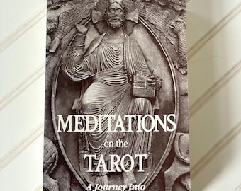 RARE Meditations on the Tarot, A Journey into Christian Hermeticism, Paperback Book, Tarot Cards 1985