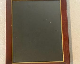 ヴィンテージ木製額縁（金象嵌入り）8x10インチ