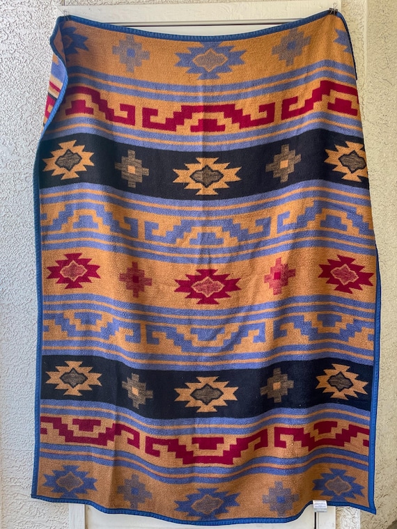 Vintage Biederlack Blanket: Southwest Aztec Throw - Etsy