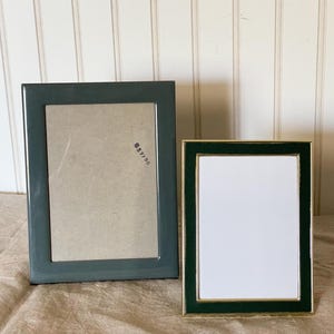 &quot;Paar 2 Vintage Bilderrahmen, grüne Bilderrahmen, 4x6&quot;&quot; Rahmen, 5x7&quot;&quot; Rahmen.&quot;