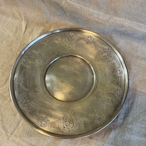 Benedict Silver Serving Plate