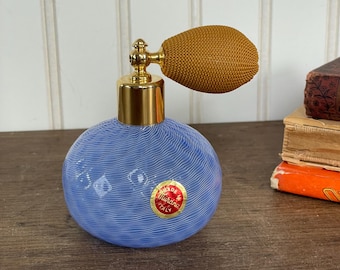 ピンクムラーノガラスの香水アトマイザーボトル、LIP Glassworks