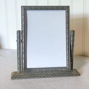 Antique Wooden Tilt Frame, Antique Wooden Frame, Antique Wooden Stand Hinged Tilt Picture Frame, 5x7&quot; Frame