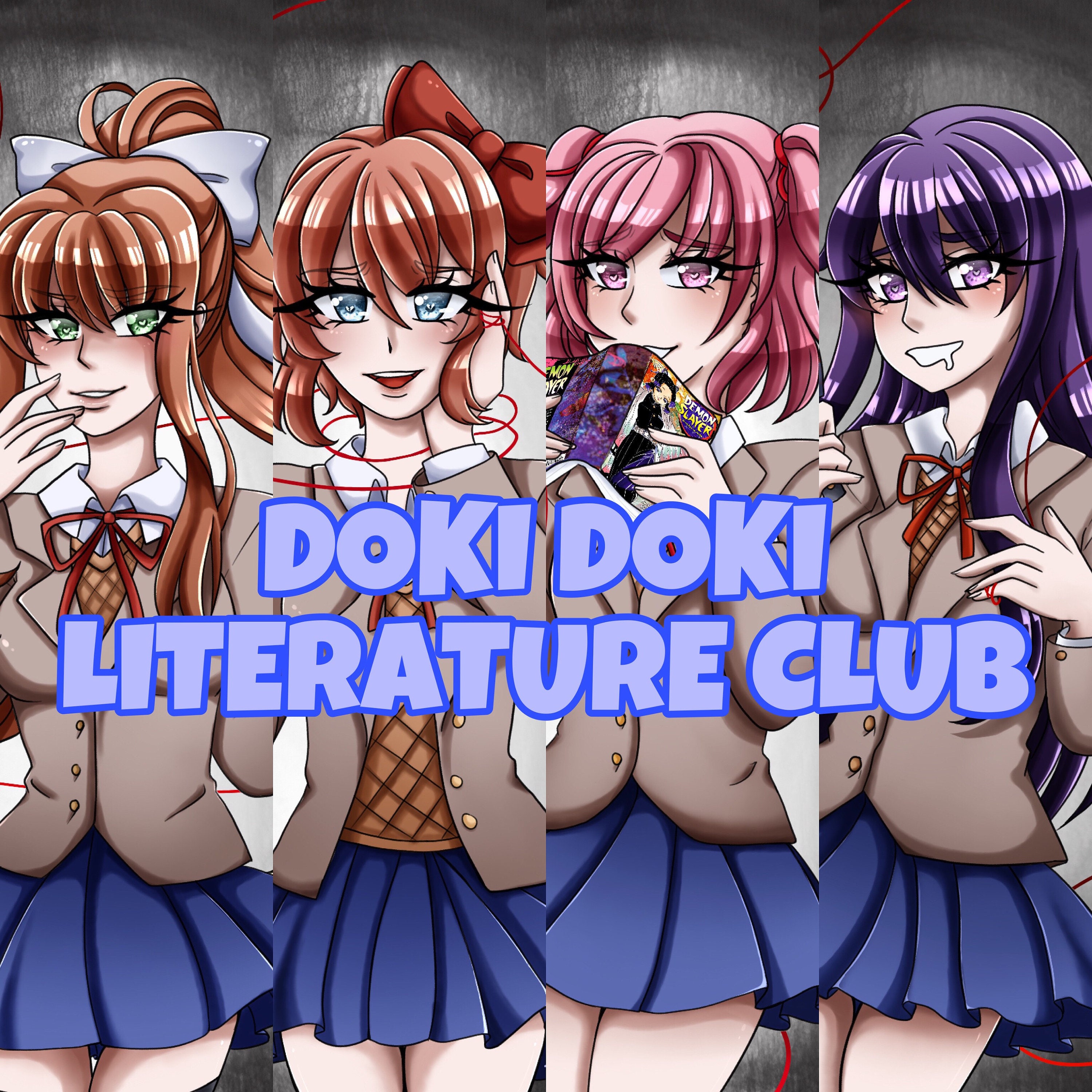 Doki Doki Literature Club Natsuki Sayori Yuri Monika Iphone -  Finland