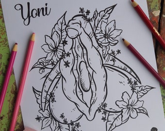 Download Vagina Coloring Book Etsy
