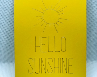 hello sunshine - greeting card