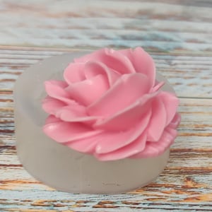 Silicone Rose Flower Mold for Polymer Clay & Epoxy Resin Projects. Perfect for Jewelry, Soap, and Decorative Craft. Food Grade Silicone
