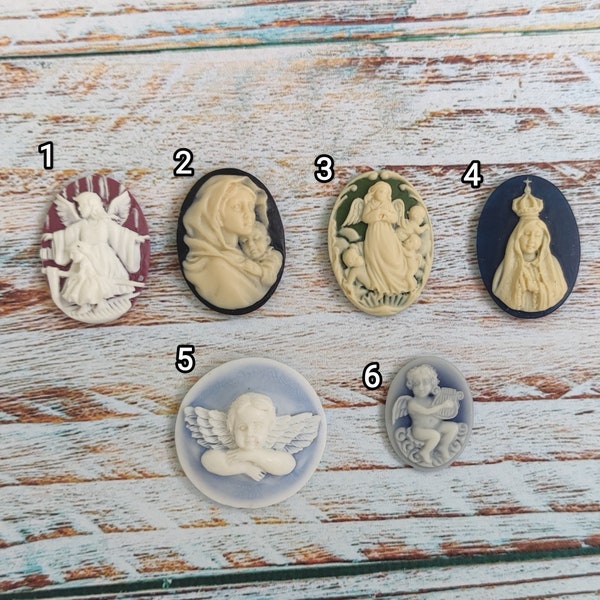 Cameo silicone mold religious 25*18mm