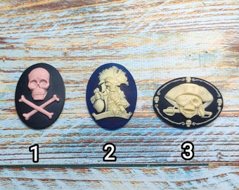 Pirate Cameo 30*40mm Vintage Style Silicone mold. DIY  Sugarcraft, Resin, PolymerClay, Soap