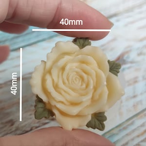 Silicone Mold Rose & Peony Flower - Food Grade, Perfect for Polymer Clay, Wax, Resin, Chocolate, Fondant, and Craft Projects