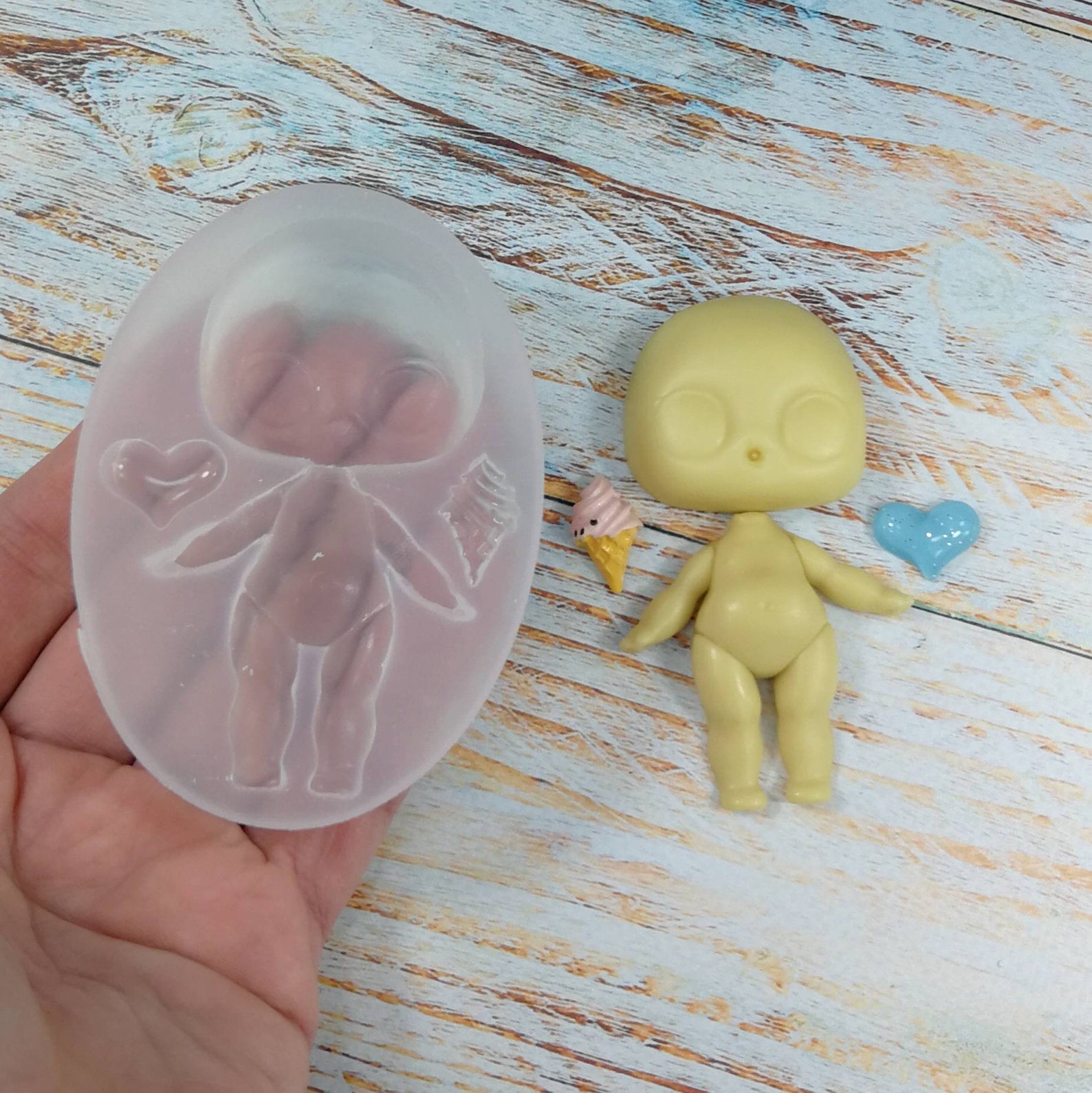 Flexible Silicone Mold Doll Mould DIY Doll Mold Face Mold Etsy