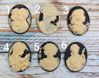 Cameo Silicone Mold, Pendant, Sugarcraft, Resin, PolymerClay, Soap