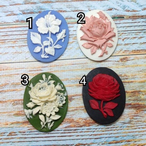 Silicone Mold Cameo Flower DIY Pendant Mould Sugarcraft, Resin, PolymerClay, Soap