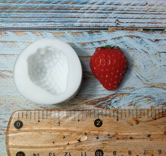 3D Strawberries Silicone Molds 13 Cavities Soap Molds Strawberry