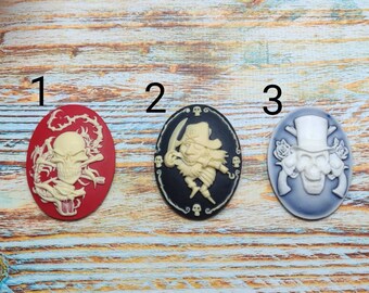 Pirate Skull Helloween Cameo Silicone mold, DIY Pendant Mold Sugarcraft, Resin, PolymerClay, Soap