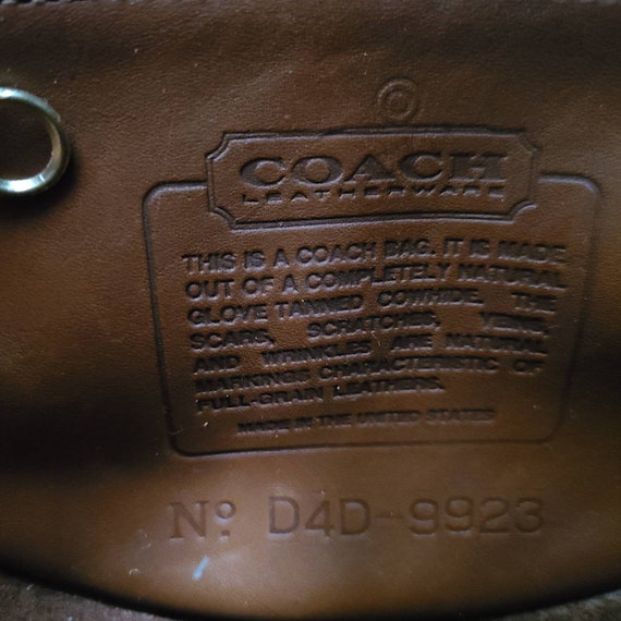 Vintage Coach Original British Tan Casey Shoulder… - image 9