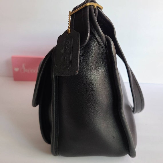 Vintage 90's Coach Black Monogram Shoulder Bag – Michelle Tamar