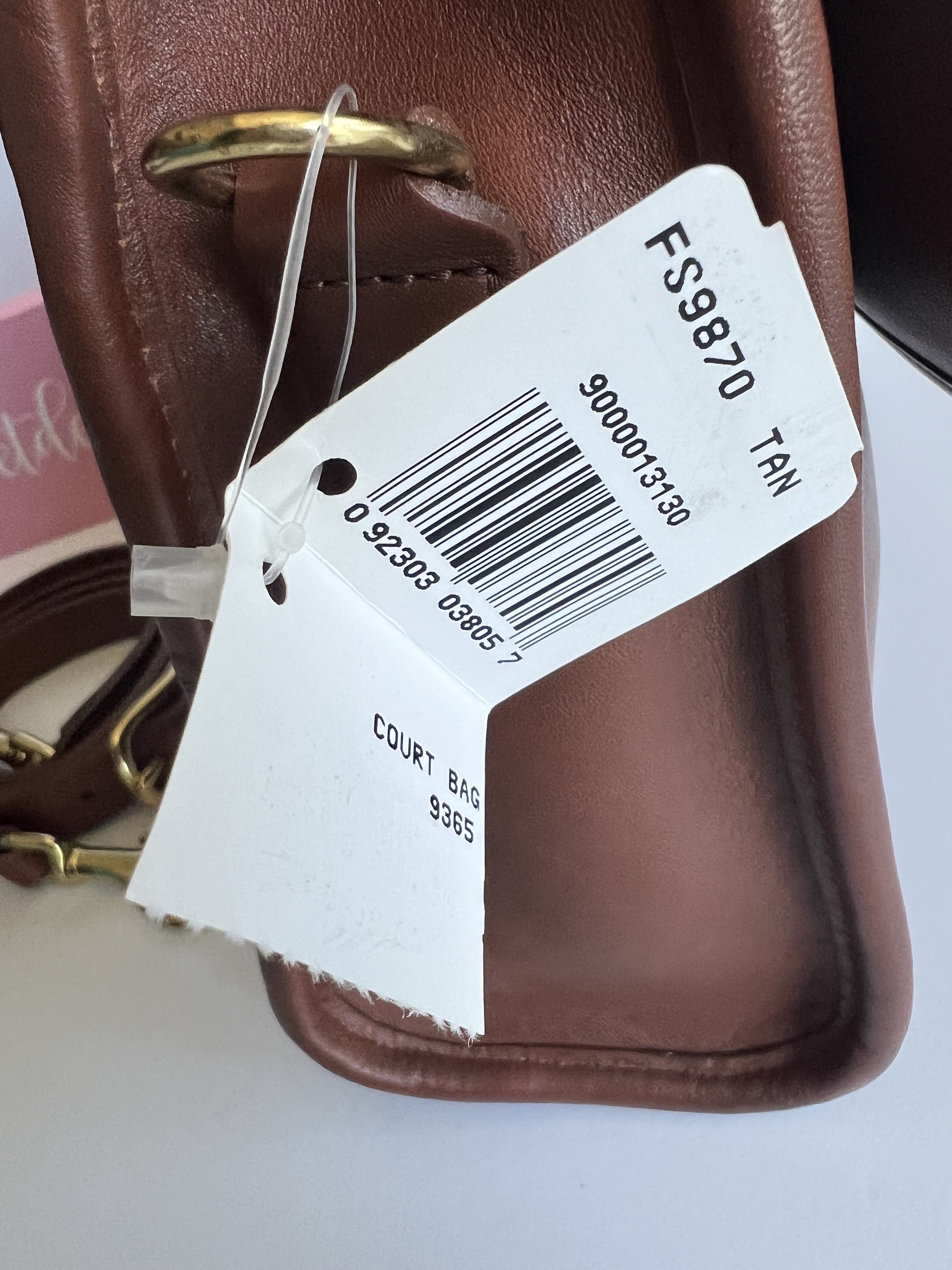 Vintage Coach British Tan Court Top Handle Bag NWT - Etsy