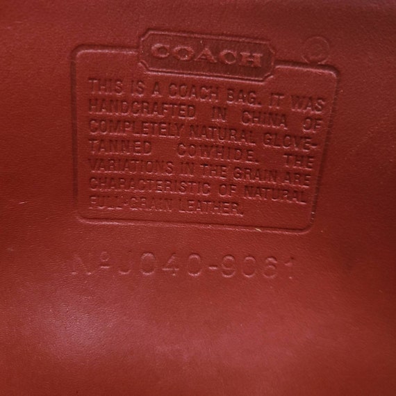 Vintage Coach Red Legacy Rambler - image 8