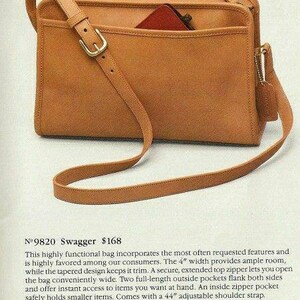 Vintage Coach Original NYC Red Swagger Bag image 9