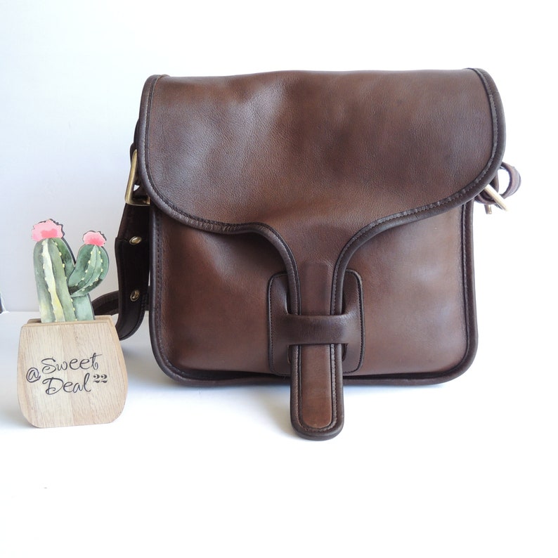 Vintage Coach Dark Brown Large Courier Shoulder Bag | Etsy