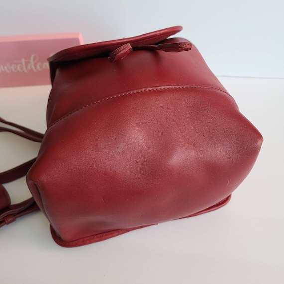 バッグ Vintage Coach Berkeley Drawstring Red Refurbished 90s Vintage Limited Edition Coach Red Berkeley