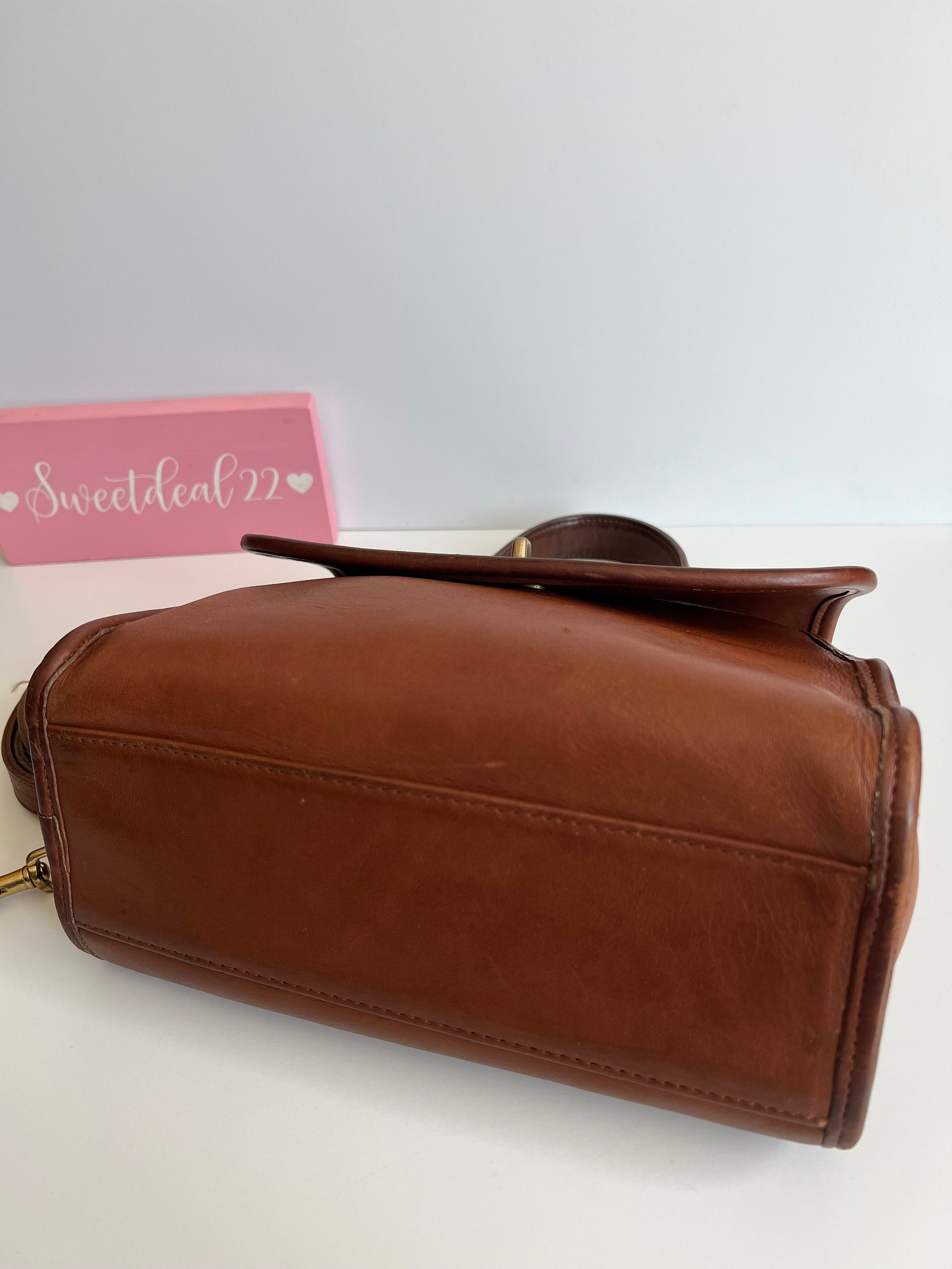 Vintage Coach British Tan Manor Top Handle Bag - Etsy
