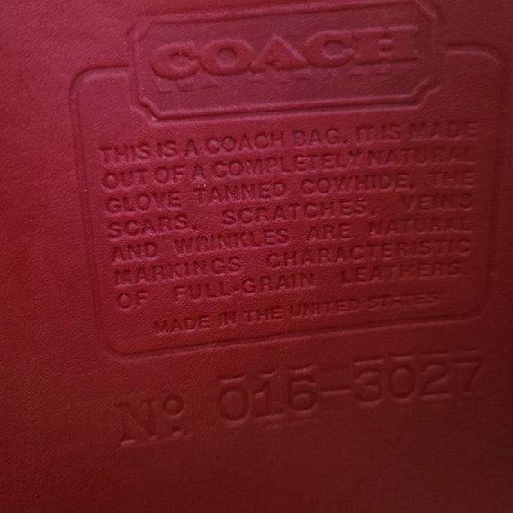 Vintage Coach Original Red Mini Bag - image 7